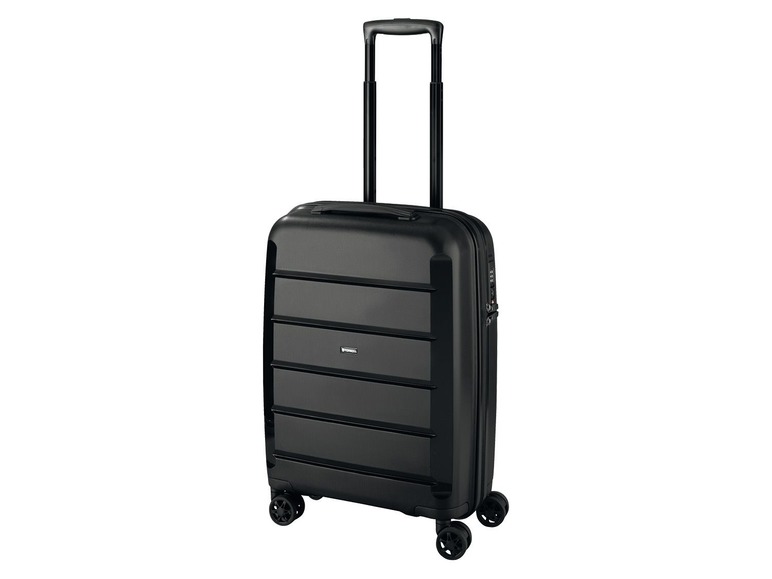 Gehe zu Vollbildansicht: TOPMOVE® Koffer, 30 L Volumen, maximal 10 kg Füllgewicht, mit 4 Rollen, schwarz - Bild 1