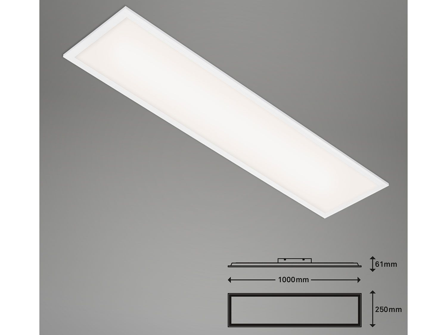 Briloner LED Decken-Panel, dimmbar, Farbtemperatursteu…