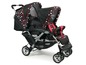 Doppelkinderwagen von Chic 4 Baby mit Punkten.