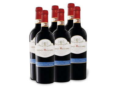 6 x 0,75-l-Flasche Weinpaket Casato dei Medici Riccardi Colli Senesi Chianti DOCG trocken, Rotwein