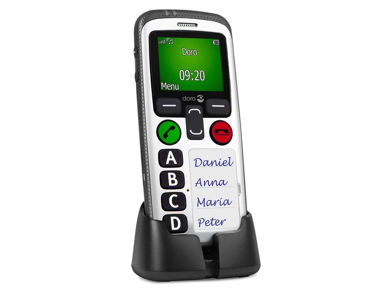 Gehe zu Vollbildansicht: doro Secure® 580 schwarz-weiß 4 Tasten Handy, GPS Positionsbestimmung - Bild 2