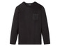 Schwarzes Langarmshirt mit Tasche von Livergy.