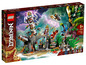 Lego Ninjago Set mit einem Tempel, Figuren und einem Drachen.