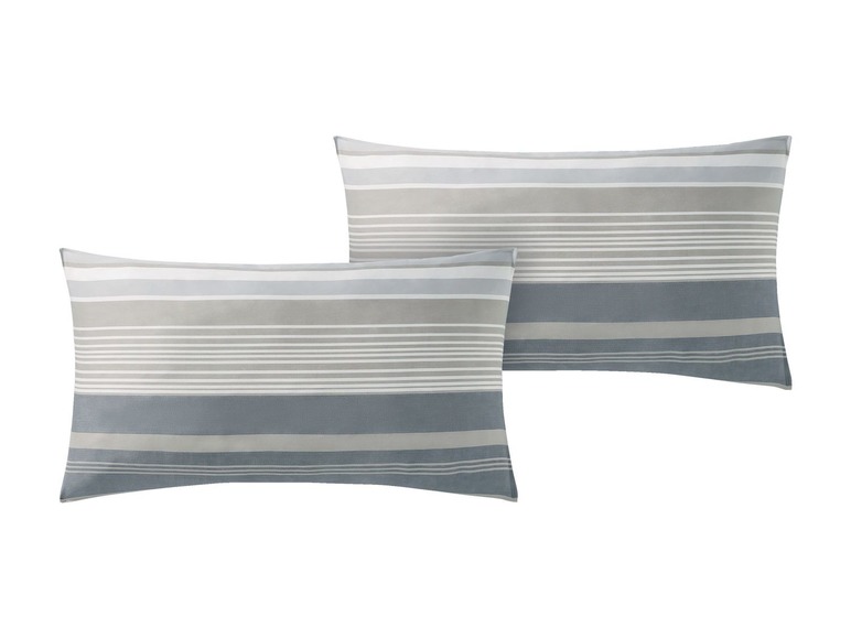 Gehe zu Vollbildansicht: MERADISO® Satin Kissenbezug, 2 Stück, 40 x 80 cm, mit Reißverschluss, aus reiner Baumwolle - Bild 7