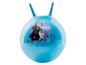 Ein blauer Hüpfball mit Elsa und Anna von Frozen.