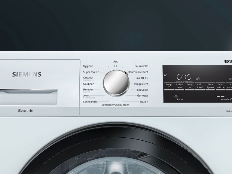 Gehe zu Vollbildansicht: Siemens Waschvollautomat »WM14G400«, 8 kg, EEK: C - Bild 4