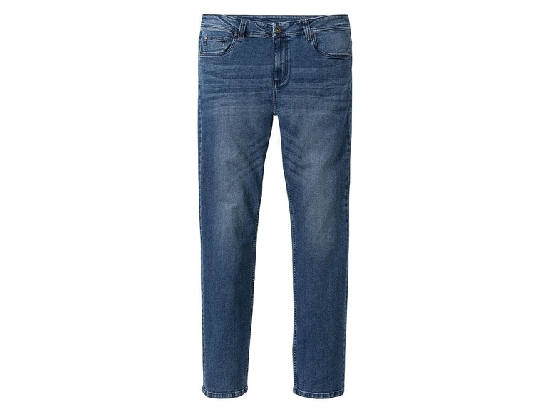 Gehe zu Vollbildansicht: LIVERGY® Jeans Herren, Slim Fit, 5-Pocket-Style, mit Knopfverschluss, hoher Baumwollanteil - Bild 9