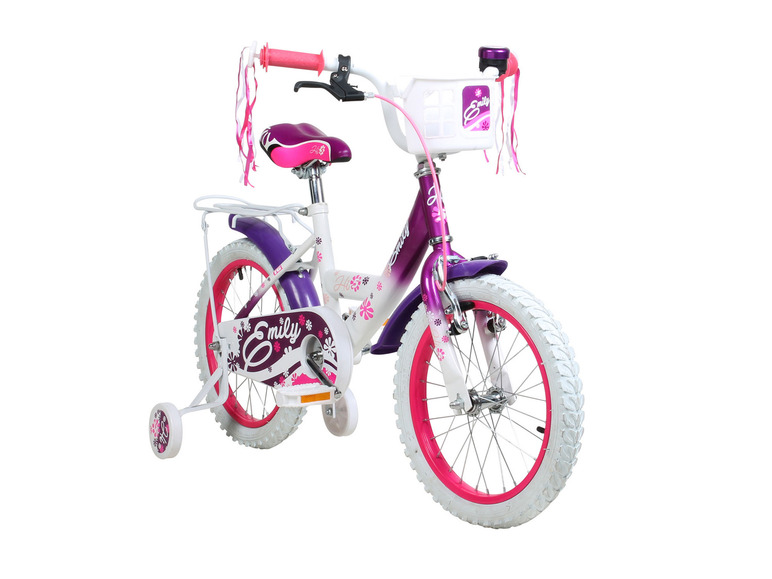 Kinderfahrrad 12 Zoll Unisex Kinderrad Mit Vorne & Hinten Bremse und Stützräder 