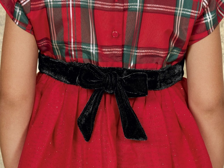 Gehe zu Vollbildansicht: LUPILU® Kleid Mädchen, in Tüll-Qualität, mit Glitzereffekt, Futter aus Polyester - Bild 4