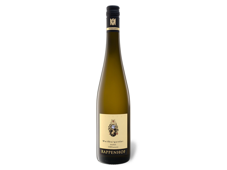 Gehe zu Vollbildansicht: Weingut Rappenhof Weißer Burgunder VDP.Gutswein trocken, Weißwein 2020 - Bild 1