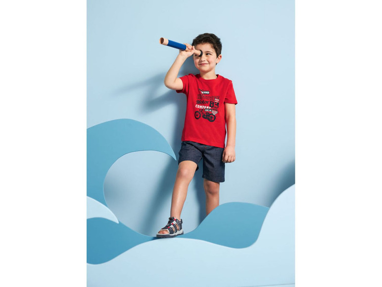 Gehe zu Vollbildansicht: lupilu® Kleinkinder Jungen T-Shirts, 3 Stück, aus reiner Baumwolle - Bild 14