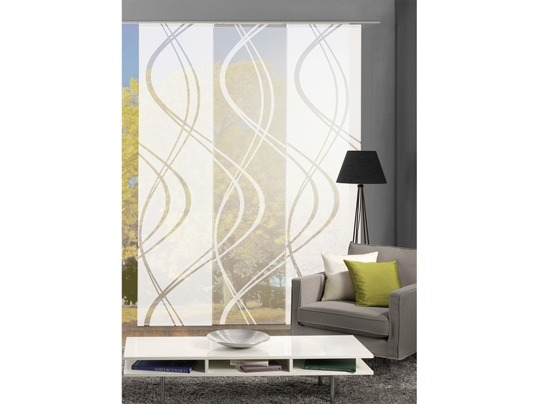 Gehe zu Vollbildansicht: Home Wohnideen Schiebevorhang »Tibero«, Scherli-Schnittverfahren, wollweiß, 60 x 245 cm - Bild 4