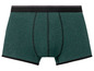 Grüne Boxershorts mit schwarzem Bund.