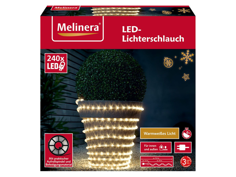 Gehe zu Vollbildansicht: MELINERA® Lichterschlauch, 240 LEDs, 6-Stunden-Timer - Bild 2