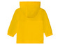 Gelbe Regenjacke mit Kapuze für Kinder.