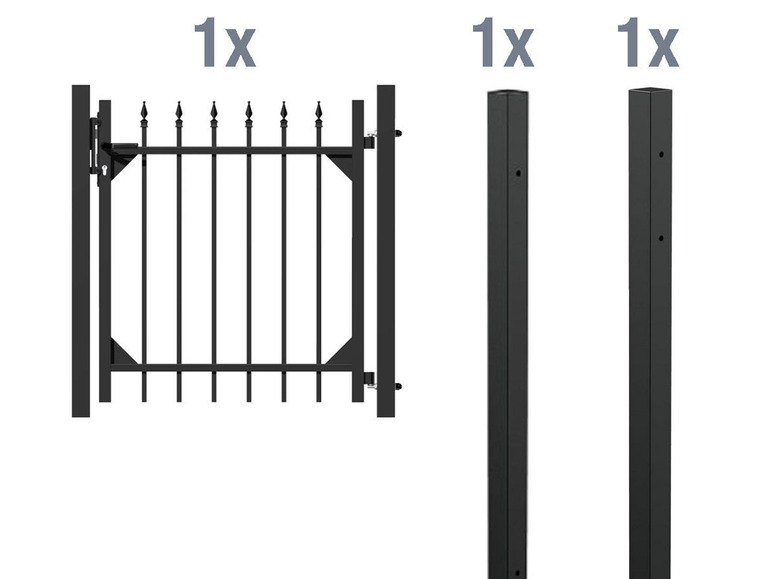 Gehe zu Vollbildansicht: ALBERTS Einzeltor-Set Chaussee, zum Einbetonieren - Bild 1