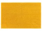 Eine gelbe Badematte mit weicher, plüschiger Textur.
