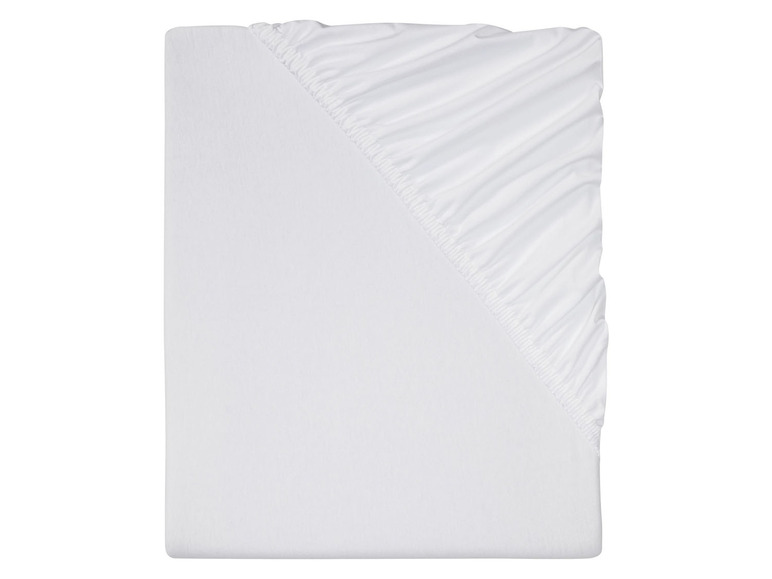 Weißes Spannbettlaken