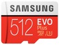 Eine 512 GB Samsung EVO Plus microSD-Karte.