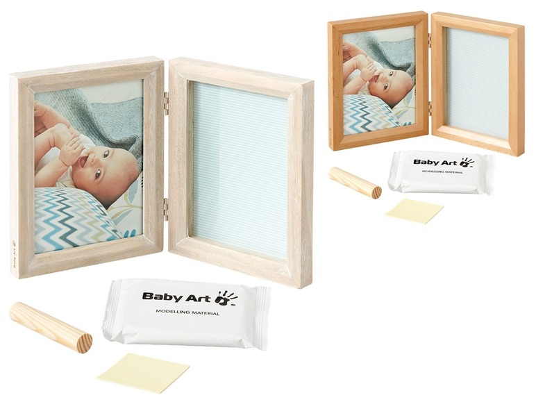 Gehe zu Vollbildansicht: Baby Art Gipsabdruck-Set mit 2-tlg. Bilderrahmen - Bild 1