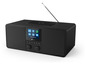 Ein schwarzes Philips Internetradio mit DAB+ und Bluetooth.