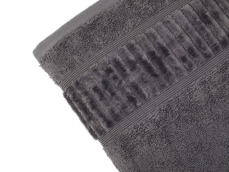 Gehe zu Vollbildansicht: Gözze Handtuch, 50 x 100 cm, reine Bio-Baumwolle, mit Bordüre und Kordelaufhänger, hochwertige Qualität - Bild 7