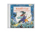 Eine CD aus der Kinder-Uni Reihe mit einer Hexe auf einem Besen.