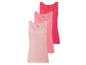 Drei rosafarbene Tanktops der Marke Emara.