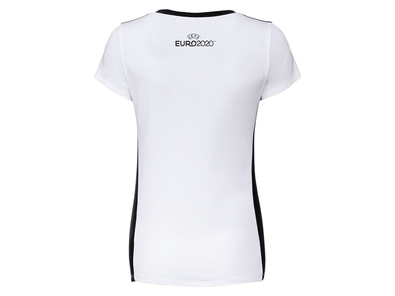 Gehe zu Vollbildansicht: UEFA Fußball-EM T-Shirt Damen, mit Baumwolle und Elasthan - Bild 3