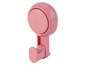 Ein rosa Saugnapf-Haken zum Aufhängen von Gegenständen.