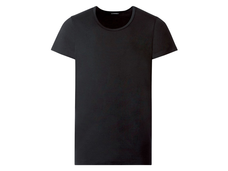 Gehe zu Vollbildansicht: LIVERGY® Herren Thermounterhemd, aus reiner Merinowolle, schwarz - Bild 1