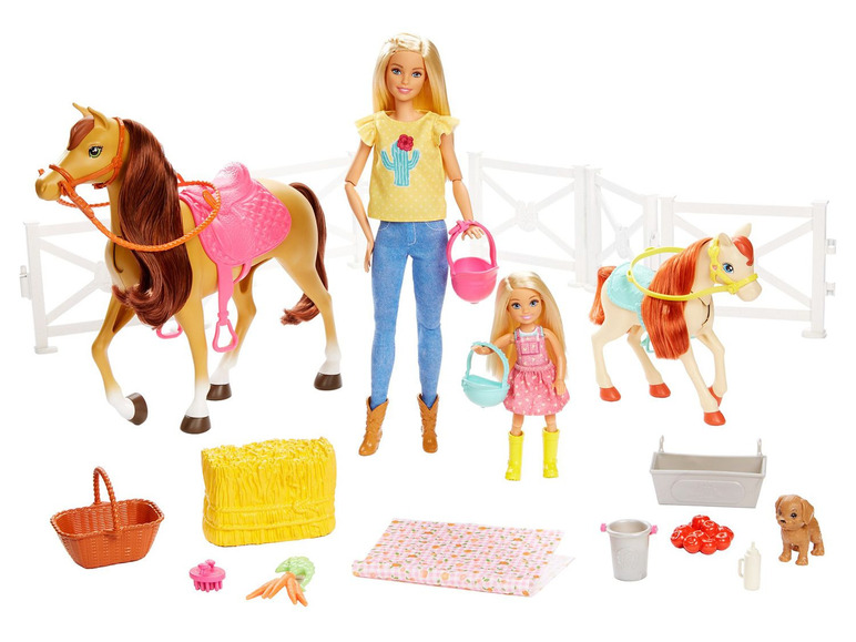 Gehe zu Vollbildansicht: Barbie Spielset »Reitspaß mit Barbie« mit Chelsea, Pferd und Pony, ab 3 Jahren - Bild 1
