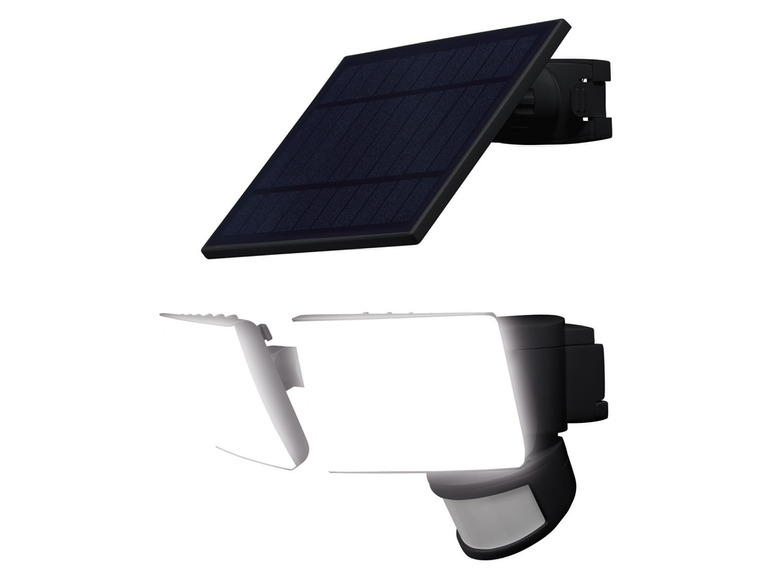 Gehe zu Vollbildansicht: LIVARNO home Außenstrahler LED Solar, mit 2 Spots - Bild 1