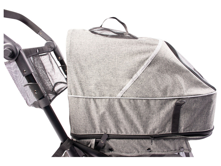 Gehe zu Vollbildansicht: europet bernina 2in1 Tier Buggy und Tragetasche »Deluxe«, grau - Bild 3