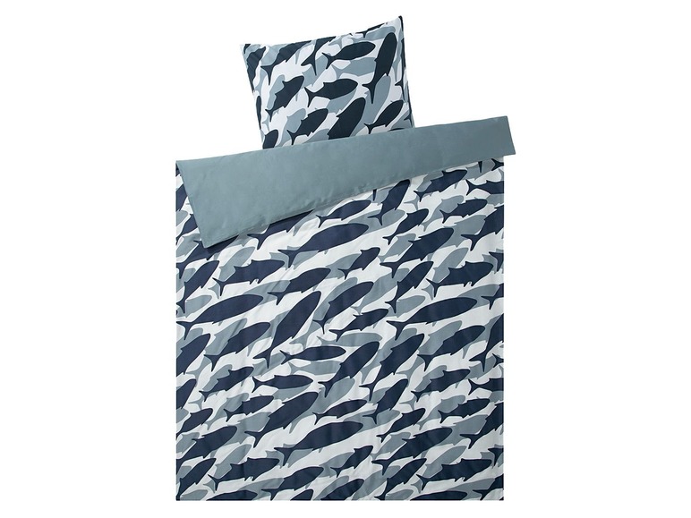 Gehe zu Vollbildansicht: MERADISO® Satin Bettwäsche, 135x200 cm, mit Knopfleiste, einlaufsicher, aus Baumwolle - Bild 2