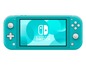 Eine türkisfarbene Nintendo Switch Lite Handheld-Konsole.
