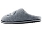 Graue Hausschuhe mit Fleece-Futter