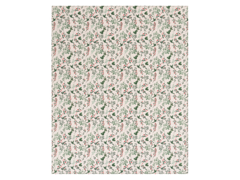 Geschenkpapier mit Vögeln und Beeren.