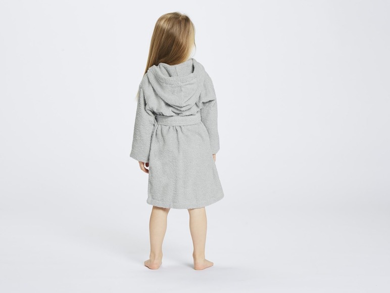 Gehe zu Vollbildansicht: MIOMARE® Bademantel Kleinkinder Mädchen, reine Baumwolle, mit Kapuze, saugfähig - Bild 9