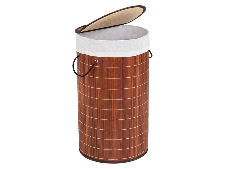 Gehe zu Vollbildansicht: Wenko Wäschetruhe »Bamboo«, 55 l Fassungsvermögen, mit Baumwoll-Wäschesack, aus Bambus - Bild 15