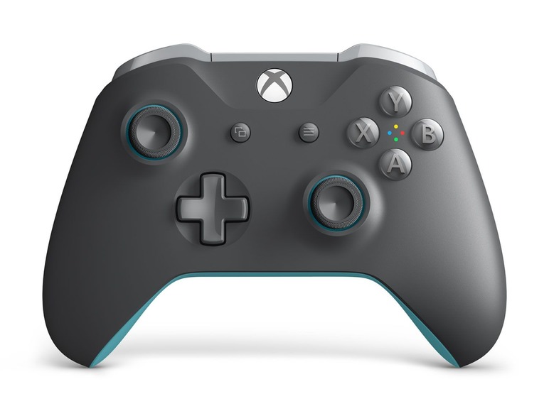 Gehe zu Vollbildansicht: Microsoft Xbox Wireless Controller Grey/Blue - Bild 1