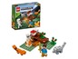 LEGO Minecraft Set mit Steve, einem Wolf, einem Skelett und einem Fuchs