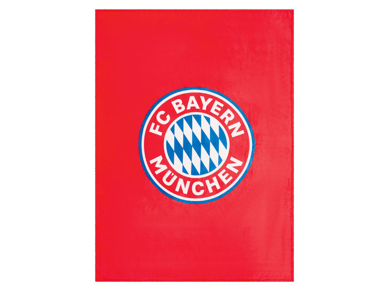 Gehe zu Vollbildansicht: Mikroplüsch Kuscheldecke »Bayern München«, 150 x 200 cm - Bild 1
