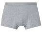 Graue Herrenboxershorts.