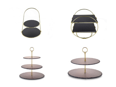 ECHTWERK - Schiefer Etagere, ideal zum Servieren