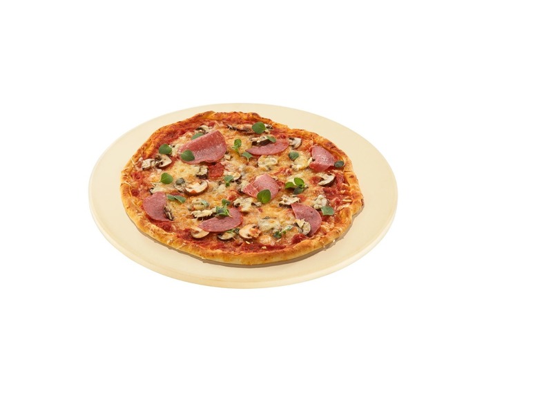 Gehe zu Vollbildansicht: Pizzastein, für Backofen und Grill, aus Cordierit-Backstein, feuchtigkeitsabsorbierend - Bild 3