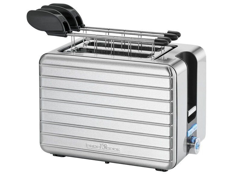 Gehe zu Vollbildansicht: ProfiCook Toaster »PC-TAZ 1110«, mit stufenloser Bräunungsgradregelung, 2 Edelstahlzangen - Bild 1