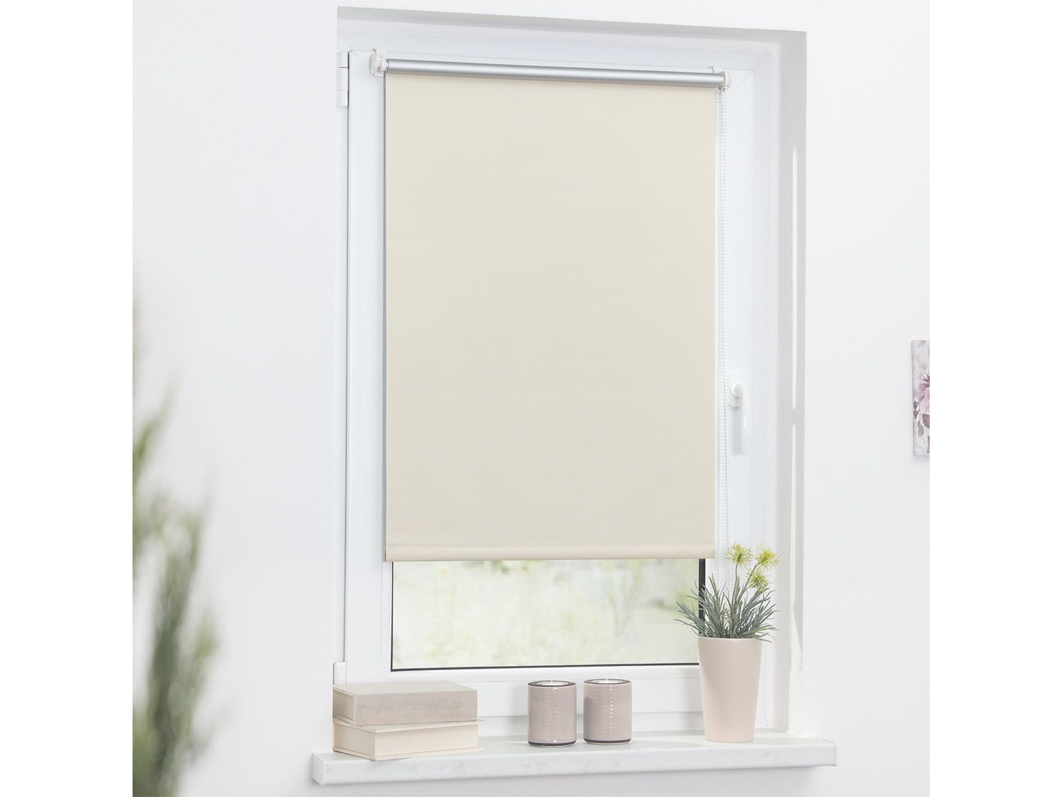 Thumbnail - Lichtblick Thermo-Rollo Klemmfix, ohne Bohren, Verdunkelung (Creme, 45x150 cm)