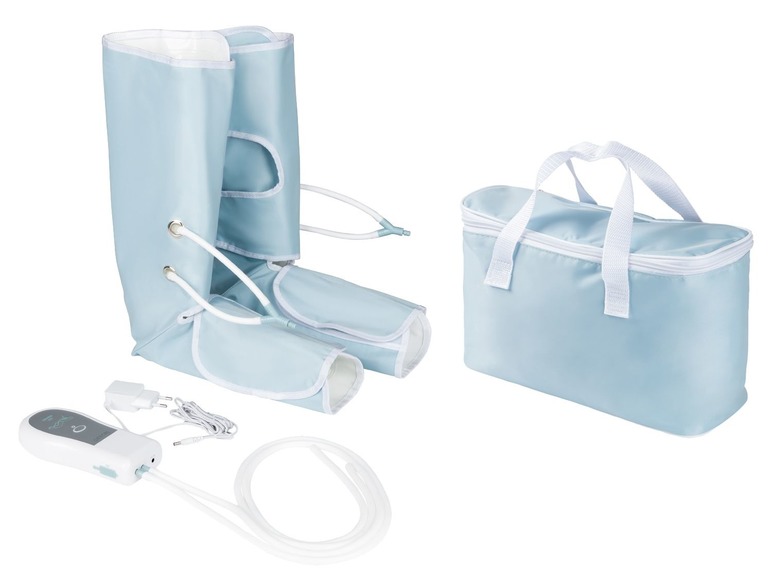 Gehe zu Vollbildansicht: SANITAS Venen-Massagegerät, 2 Beinmanschetten mit Klettverschluss, inklusive Tasche - Bild 1