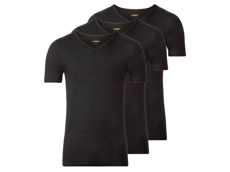 Gehe zu Vollbildansicht: LIVERGY® Unterhemden Herren, 3 Stück, aus Baumwolle - Bild 8